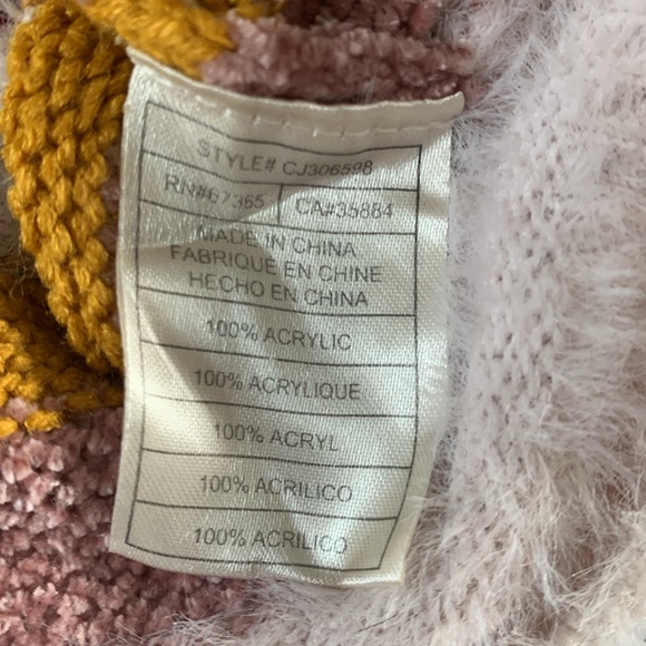 Cupcakes & Cashmere Striped Chenille Rach Sweater Size Medium - Picture 10 of 11